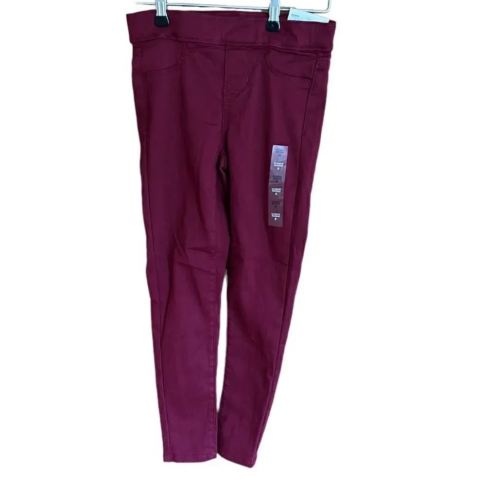 ‎SO burgundy NWT girls size 8 jeggings